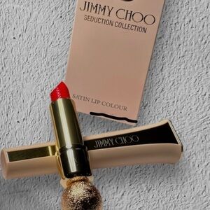 NIB Jimmy Choo Seduction Satin Lip Colour; Coral Kiss 004 3.5g Sealed Box